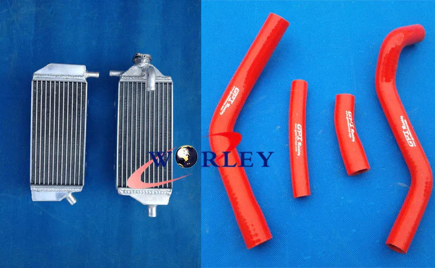 Aluminum Radiator & RED Hose for YAMAHA YZ250F YZF250 (2014-2016)