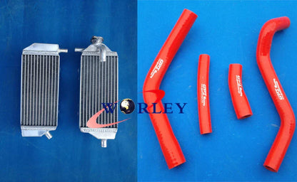 Aluminum Radiator & RED Hose for YAMAHA YZ250F YZF250 (2014-2016)