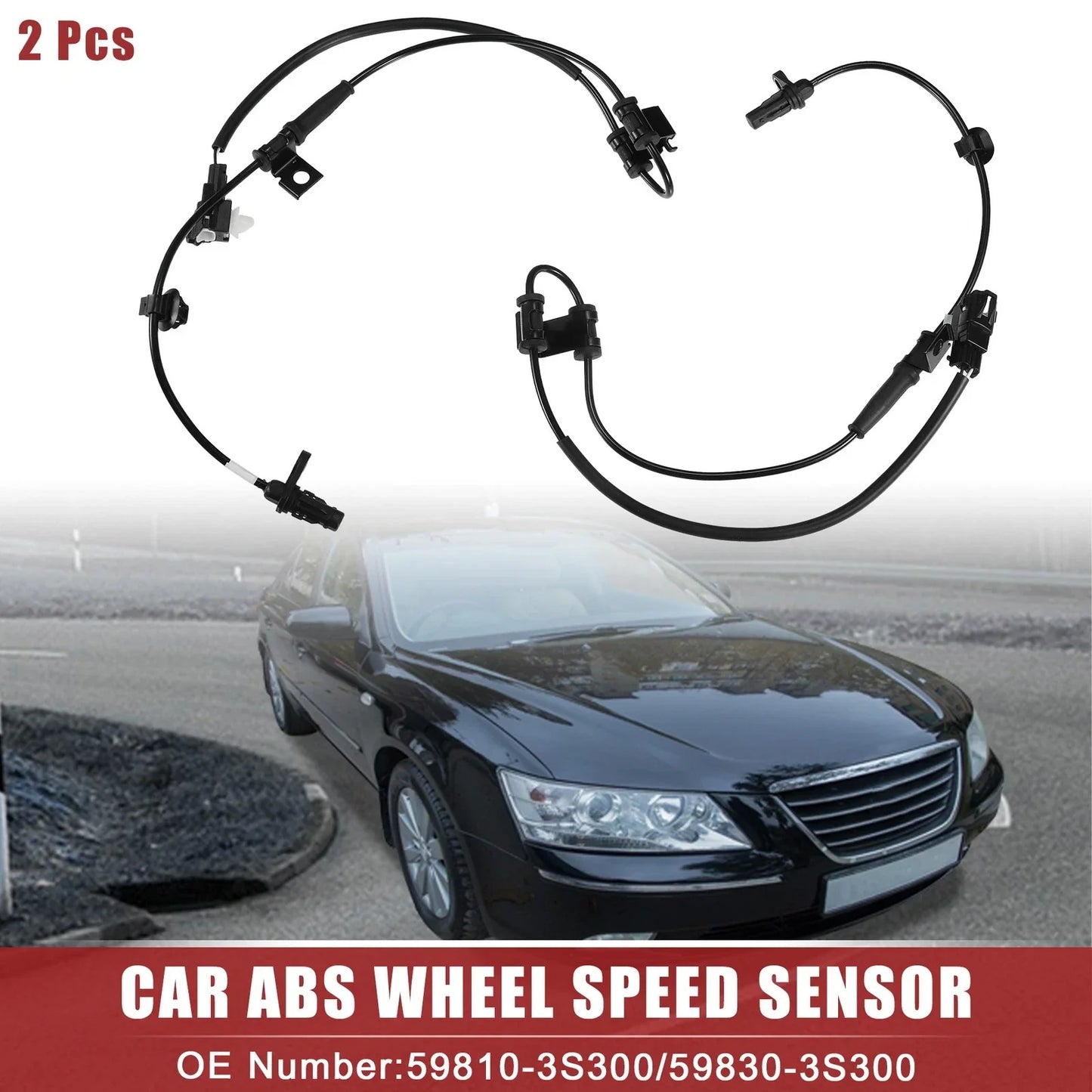 ABS Wheel Speed Sensor for Hyundai Sonata (2011-2014) - 1 Pair