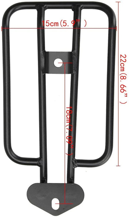 Black Rear Luggage Rack Carrier for Harley-Davidson