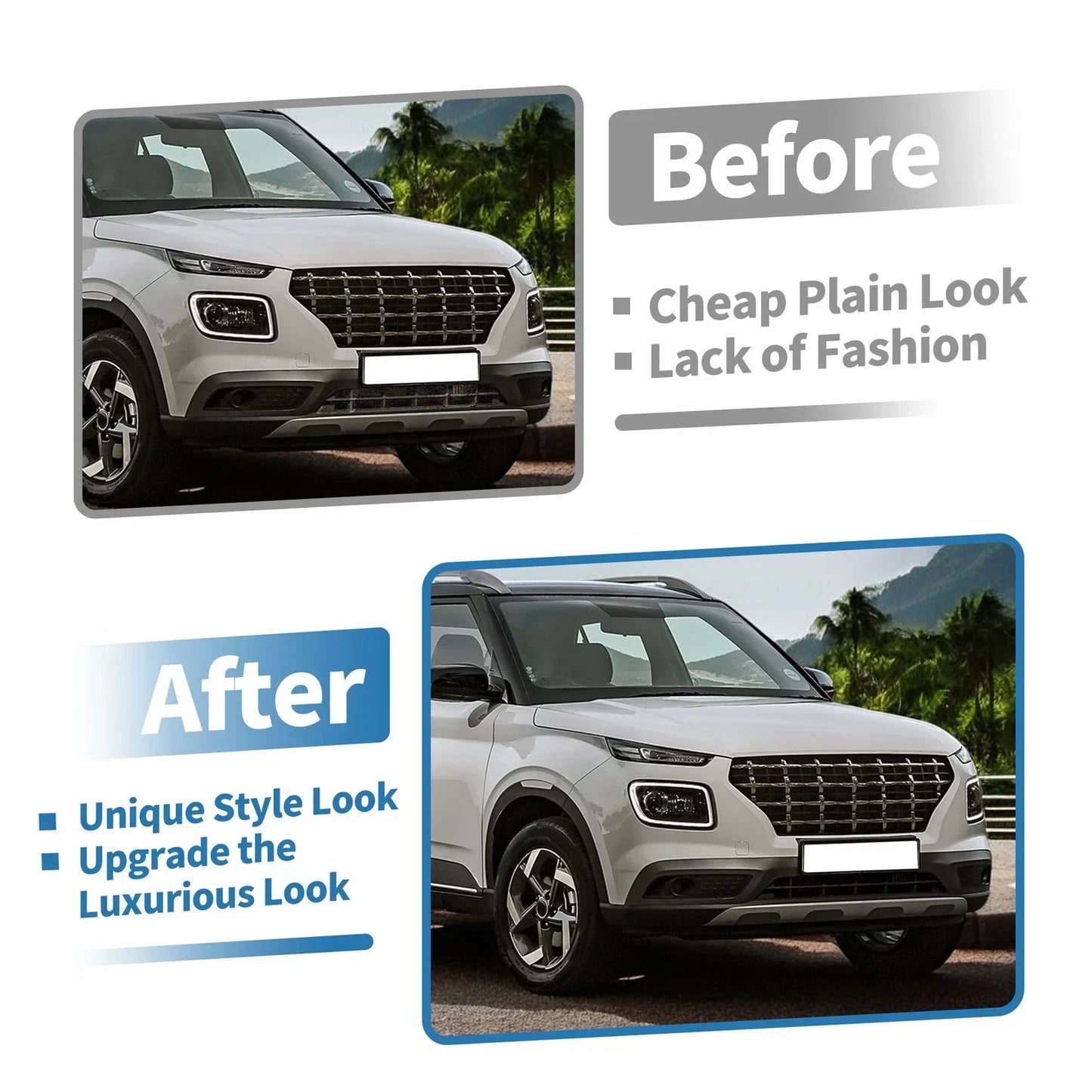 Lower Grille Bumper Cover for Hyundai Venue (2020-2022)