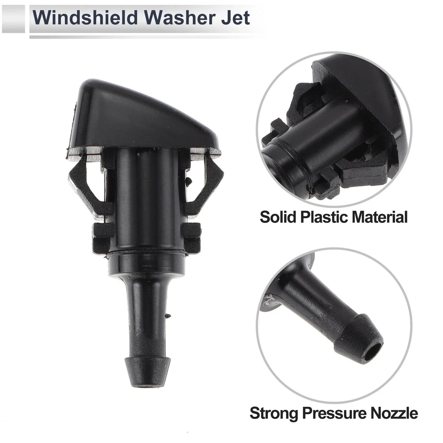 Windshield Washer Nozzle & 6 x Hose Connectors for Dodge