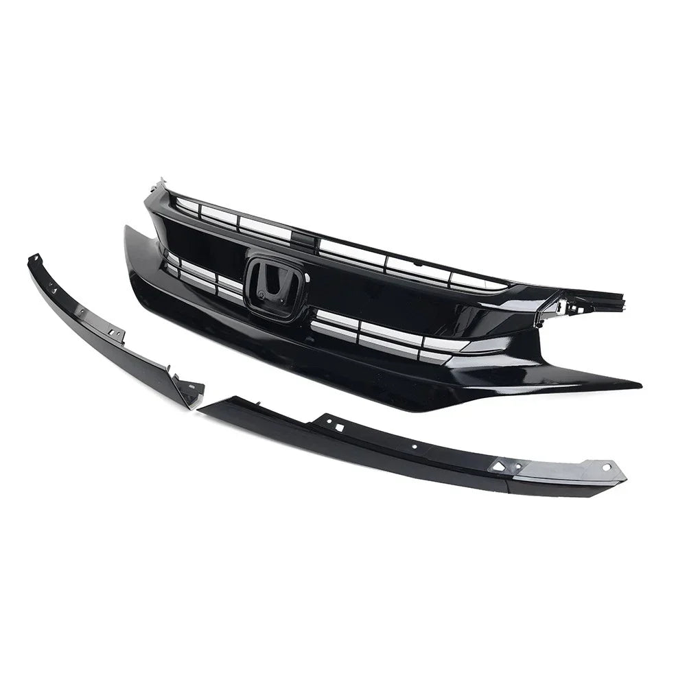 Front Upper Bumper Mesh Grille for Honda Civic Coupe Sedan (2016-2018)
