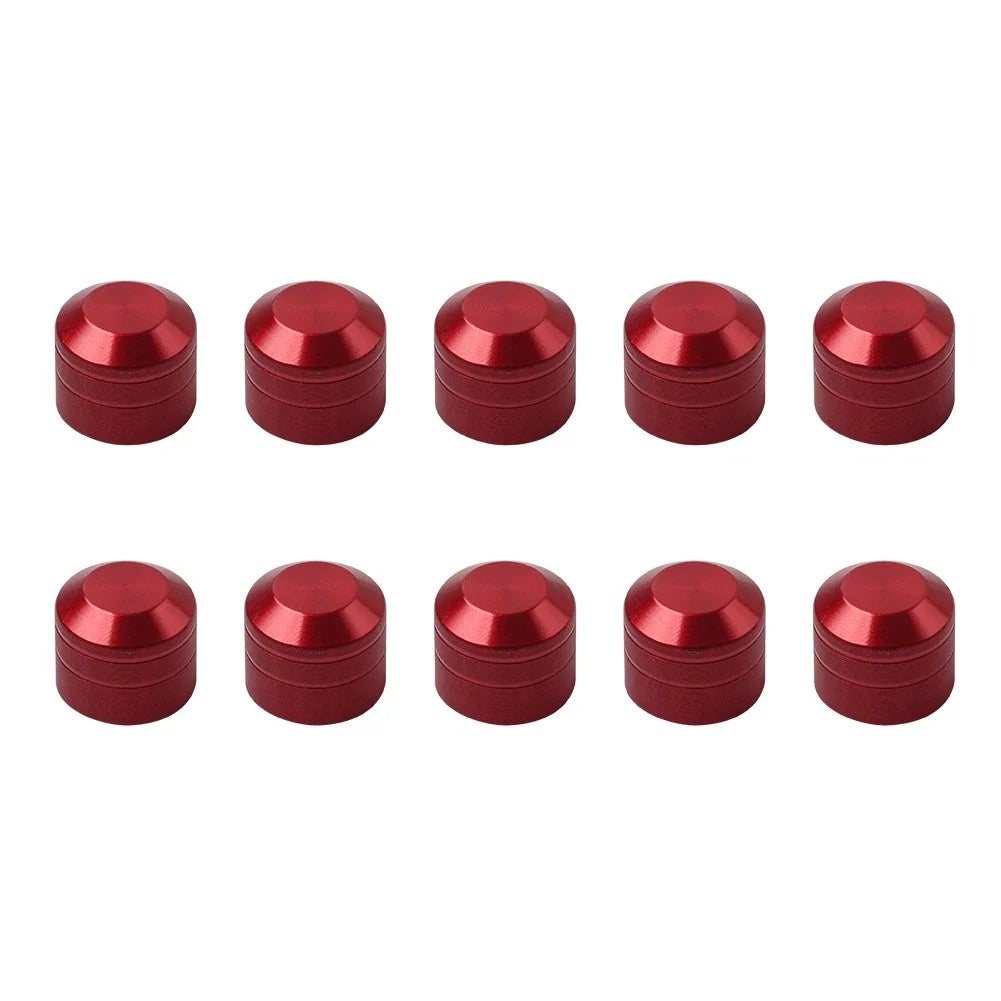 10 x Engine Cover Bolts Screw Caps CNC Red for Harley Twin Cam Electra Glide Dyna