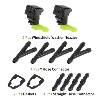 Windshield Washer Nozzle with Hose Connector for Chrysler (2011-2016)