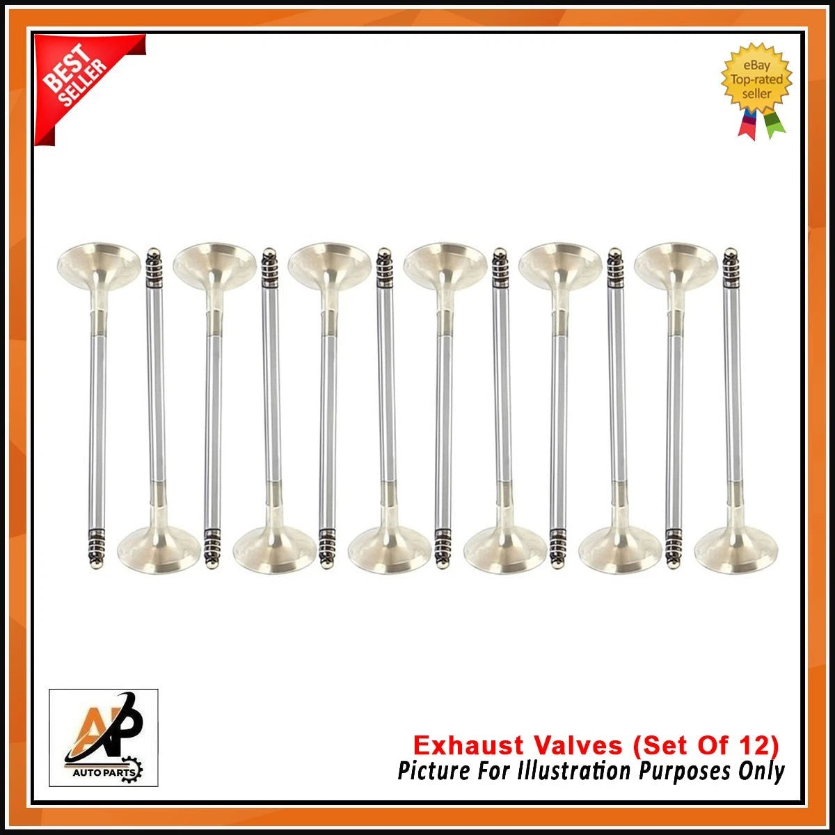 Exhaust Valves Set of 12 for BMW N55 N54 3 5 6 Series Petrol (2007–2016)