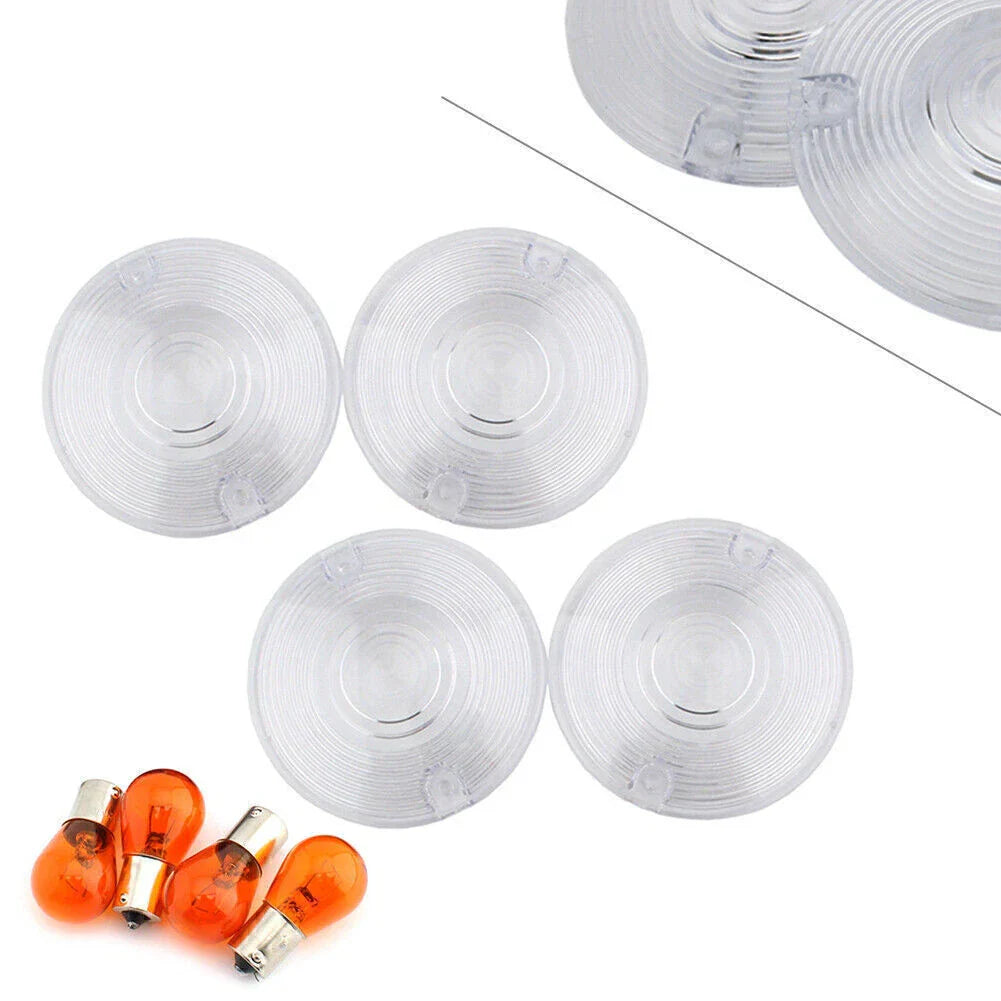 Amber Turn Signal Light Lens Cover for Harley Touring Road King (1994-2010)