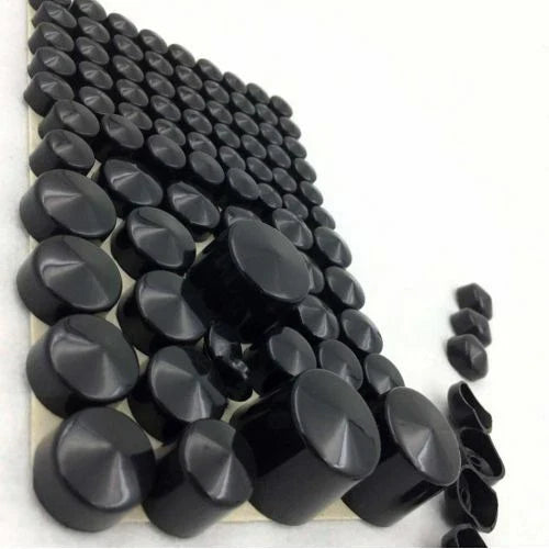 Black ABS Bolt Caps for Harley Softail Twin Cam (1984-2006)