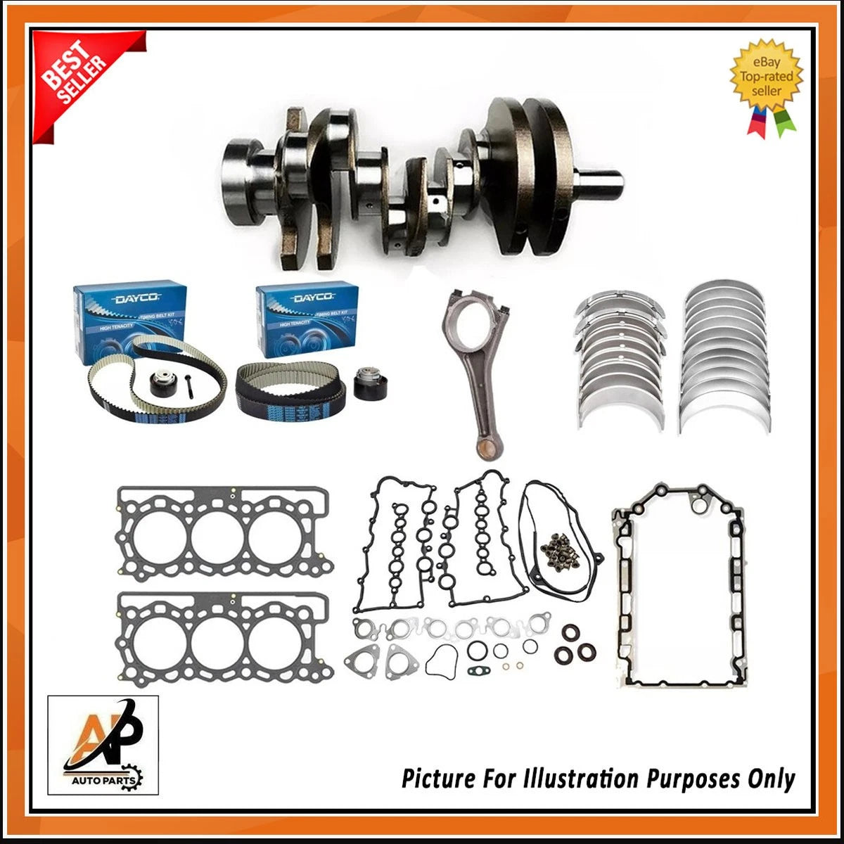Crankshaft Engine Rebuild Kit for Land Rover Jaguar 306DT TDV6 (2000–2005)
