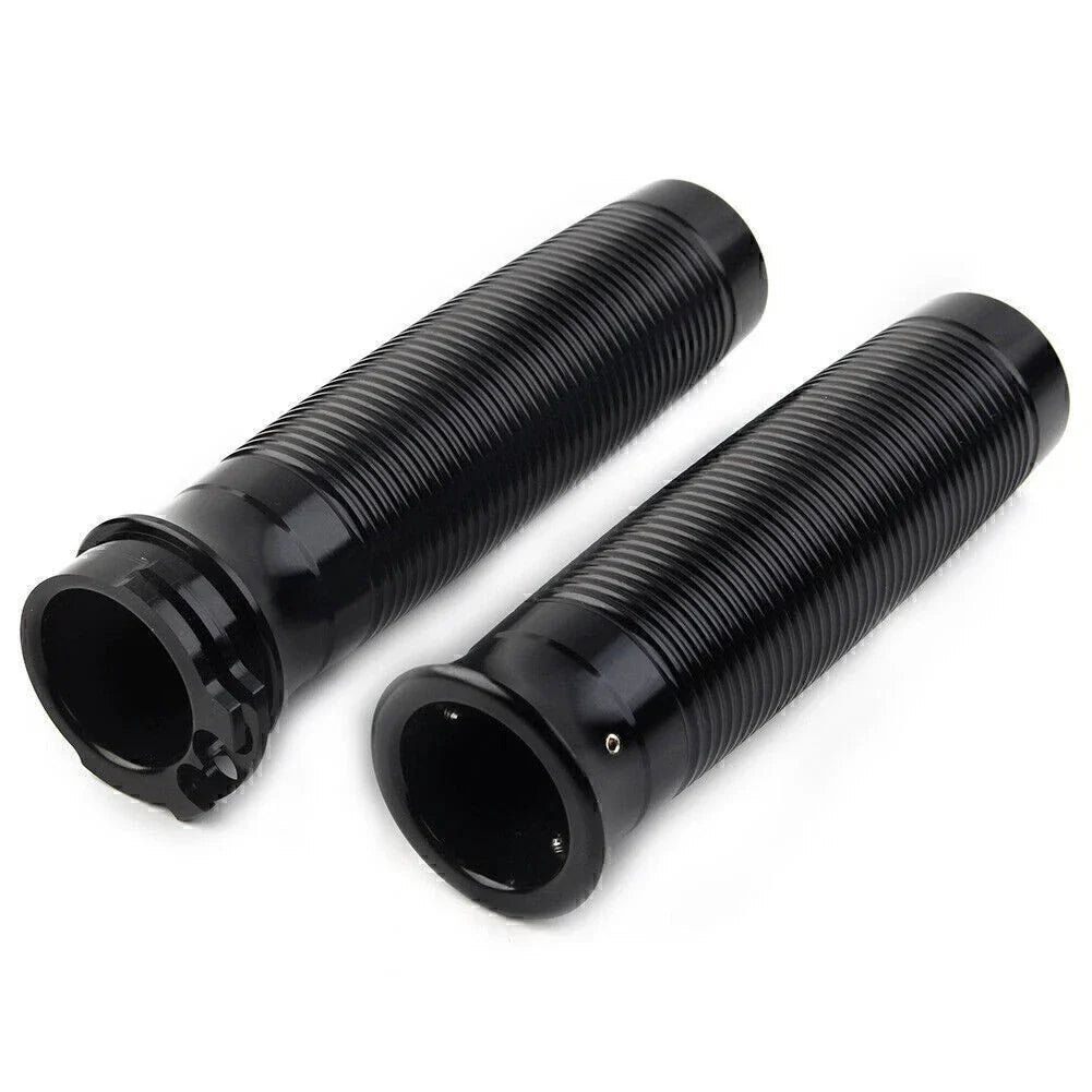 25mm Black Motorcycle Handlebar Hand Grips for Harley Bobber Chopper