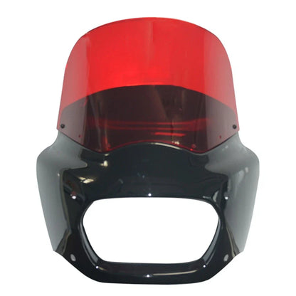 11" Red Front Fairing Windshield for Harley Softail Fat Bob 114 (2018-2024)