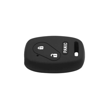 Black Silicone 2 x Button Remote Key Cover Case for Honda