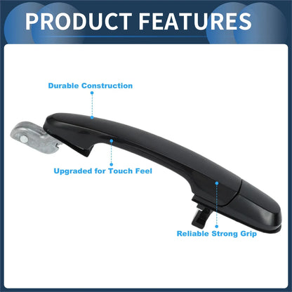 Rear Right Exterior Door Handle for Hyundai Tucson (2005-2009) - 1 Pcs