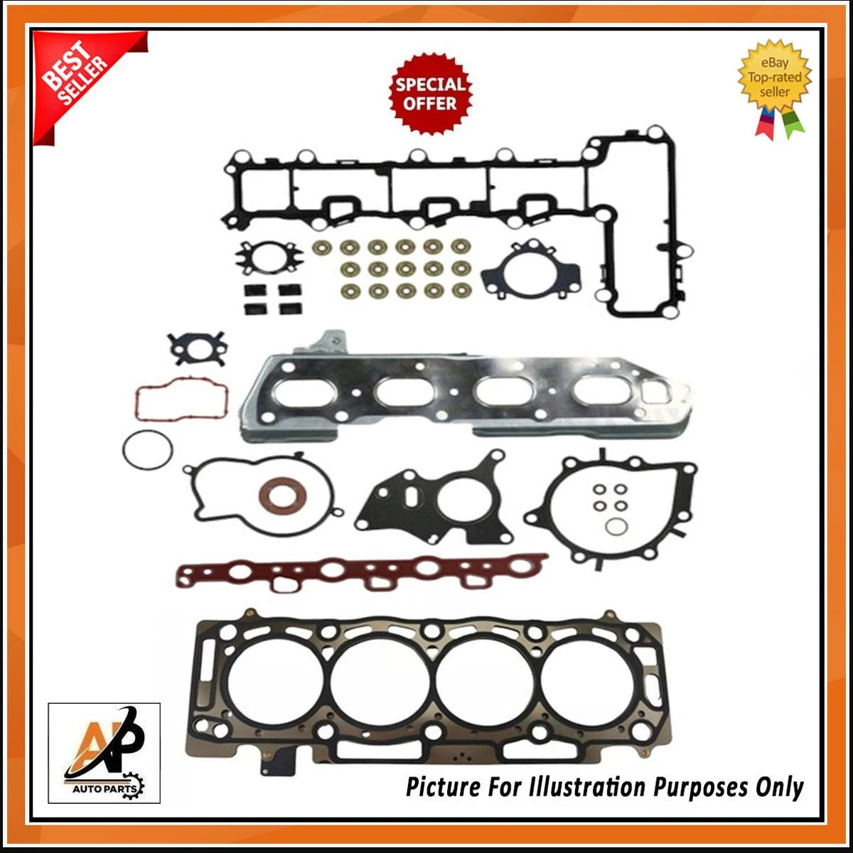 Cylinder Head Gasket Set with Bolts for Peugeot Boxer 2.0 BlueHDi (2014–)