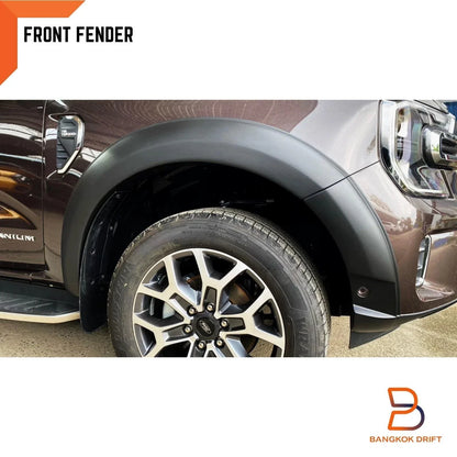 6" Matte Black Smooth Fender Flare Arch for Ford Everest (2022-2023)