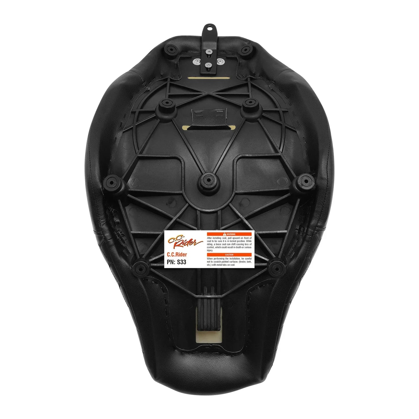 Black Driver Solo Seat for Harley Softail Low Rider FXLR FXLRS FXLRST (18-25)