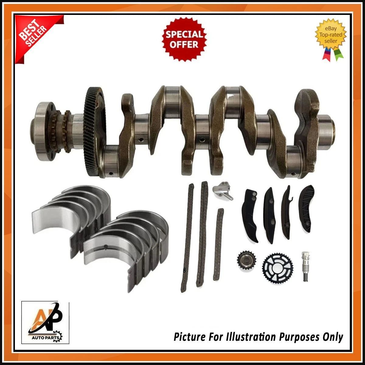 Crankshaft Engine Rebuild Kit for BMW N47D20 2.0L Diesel (2008–2015)