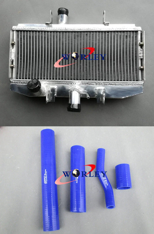 Aluminum Radiator + Black Hose for Suzuki GT750 (1972-1977)