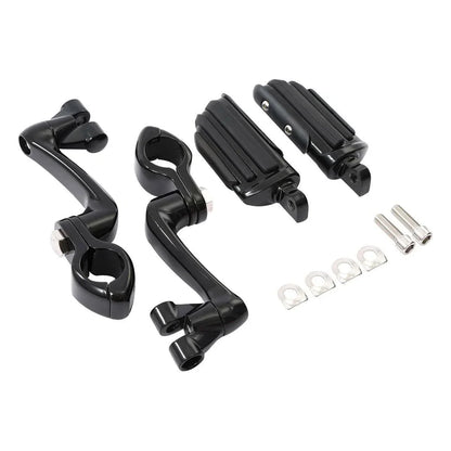 1 1/4" Engine Guard Highway Adjustable Male Mounting Footpegs for Motorcycle