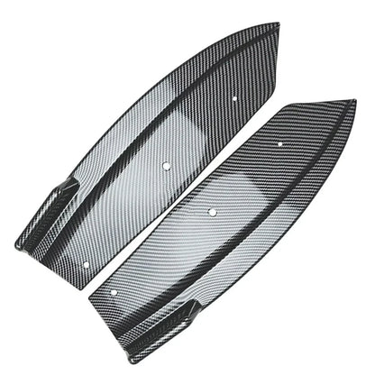 Carbon Black Rear Bumper Lip Wrap Splitters for BMW X4 G02 M Sport (2018-21)