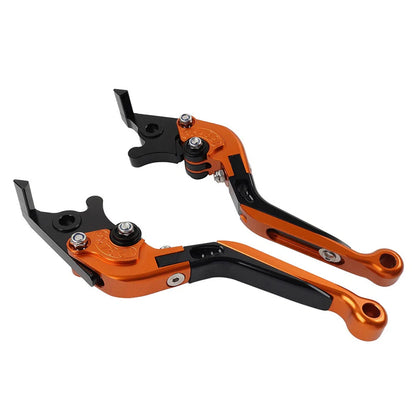 Orange Extendable Brake Clutch Levers for BMW F800GS/Adventure, F800R (2008-2018)