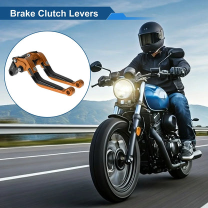 Adjustable Brake Clutch Levers for Honda X11 1999-2002 - Orange & Black