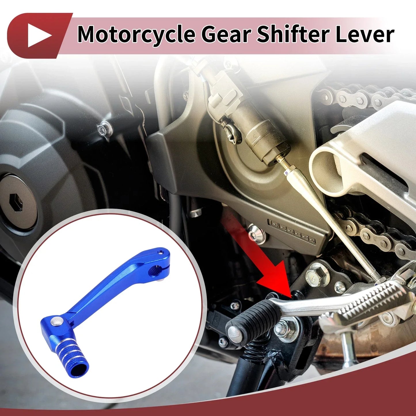 Folding Motorcycle Gear Shifter Lever for Honda CRF150F (2003-2017) Blue 1 x Pc