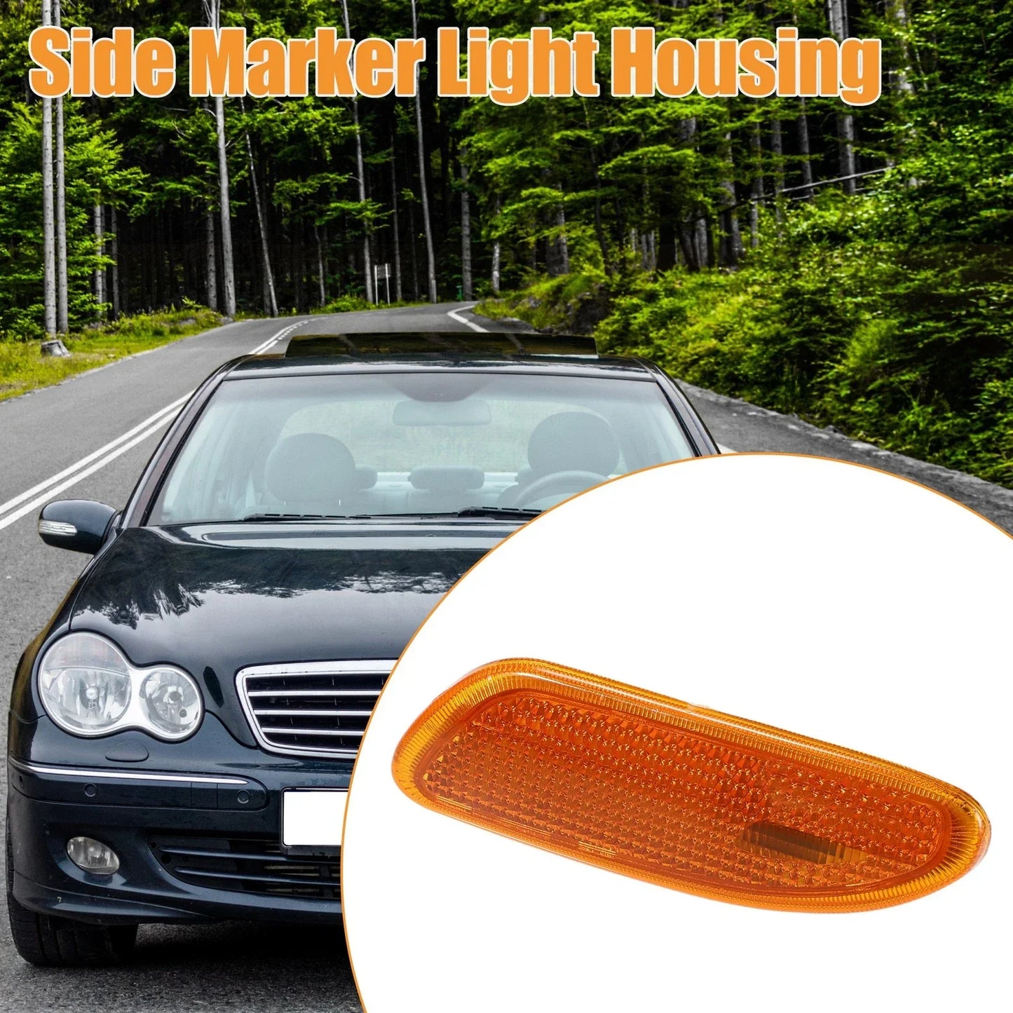 Car Side Marker Light Housing for Mercedes-Benz C230 (2002-2007)