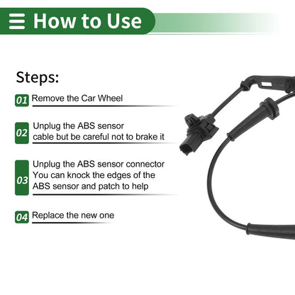 ABS Wheel Speed Sensor for Honda Jade Fr1 Front Left (2013-2018)