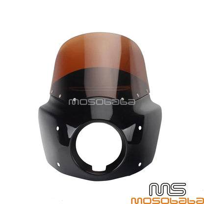 Smoke Windshield Headlight Fairing for Harley XL883 XLH1200 XL883N (2004-2023)