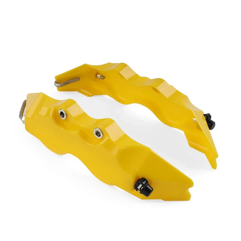 3D Style Yellow Brake Caliper Covers for Universal Car Auto Disc