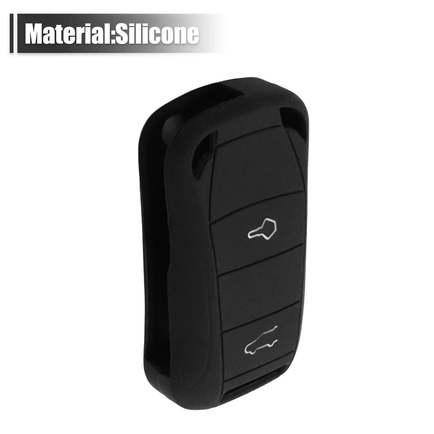 Silicone Keyless Entry Remote Key Fob Case Cover for Porsche Panamera Cayenne