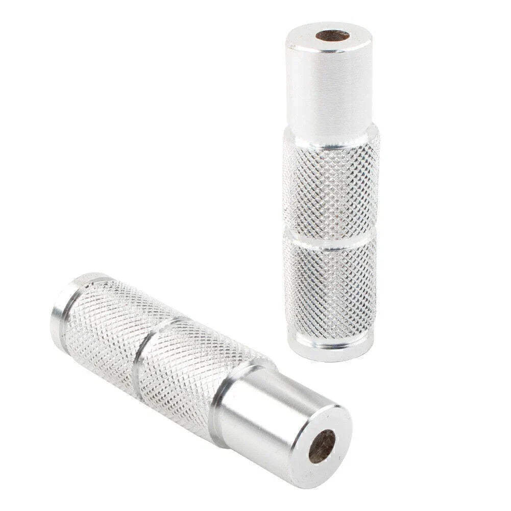 CNC Silver Rear Foot Pegs for Universal Motorcycle