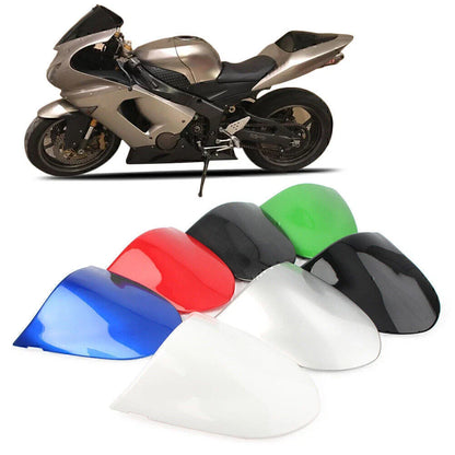 White Moto Rear Seat Cover for Kawasaki Ninja ZX6R (2005-2006)