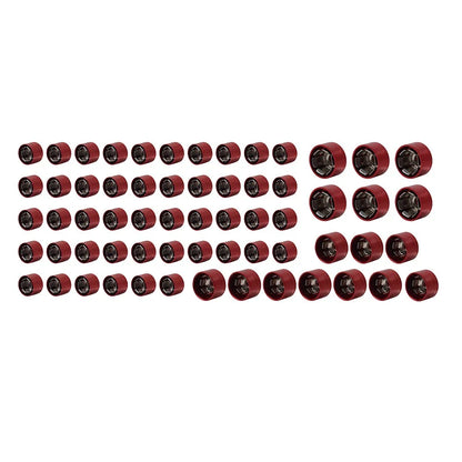 62X Engine Bolt Cap Covers Red for Harley Road Glide Softail M8 (2018-2024)