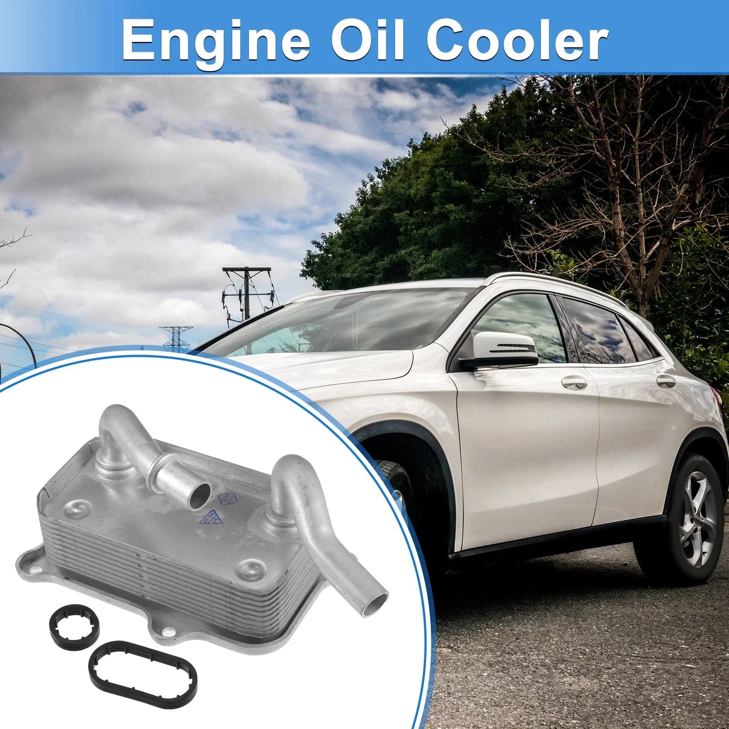 Engine Oil Cooler with Seals for Mercedes-Benz C240 (2001-2005)