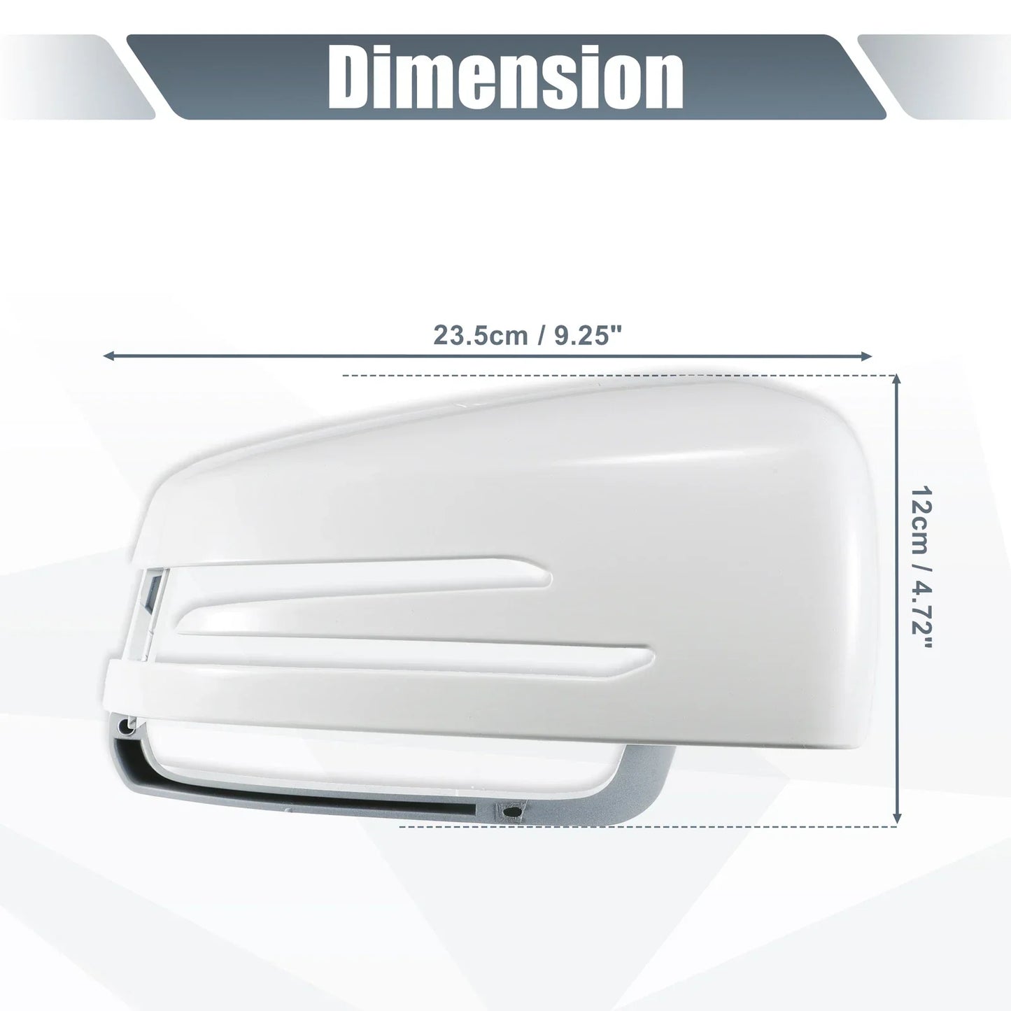 Right Mirror Cover Cap White for Mercedes Benz A Class B Class C Class (2012-2019)