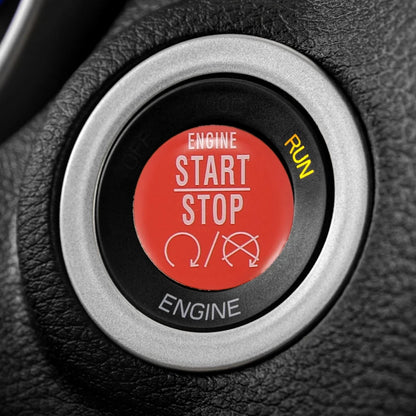 Red Engine Start Stop Button Cover Sticker for Dodge Charger Challenger (2015-2021)