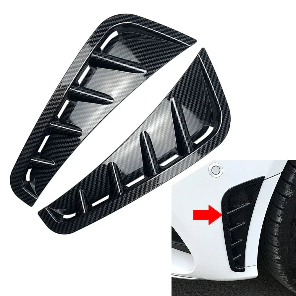 Carbon Front Bumper Spoiler Side Air Intake Cover for Benz C-Class (2019-2021)