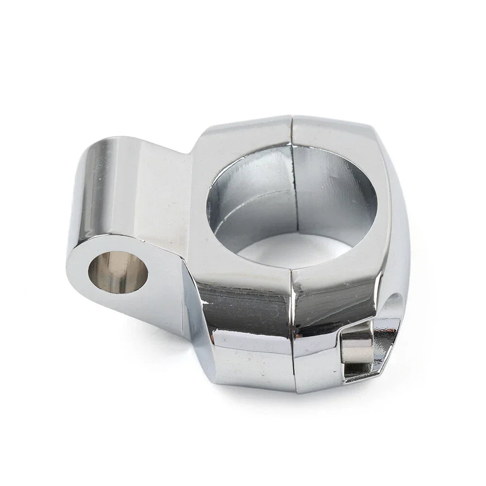 Handlebar Mirror Mount Clamp for Harley Dyna Fatboy