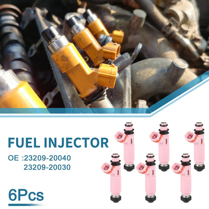 Fuel Injector 3.3L for Toyota Highlander Hybrid (2006-2010) 6 x Pcs