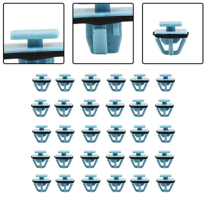 30pcs Molding-Clips for Kia-Hyundai Fender Flare Rocker Door & Moulding