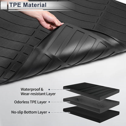 Cargo Liner Rear Trunk Mat for Mercedes Benz C-Class Sedan 2014-2020