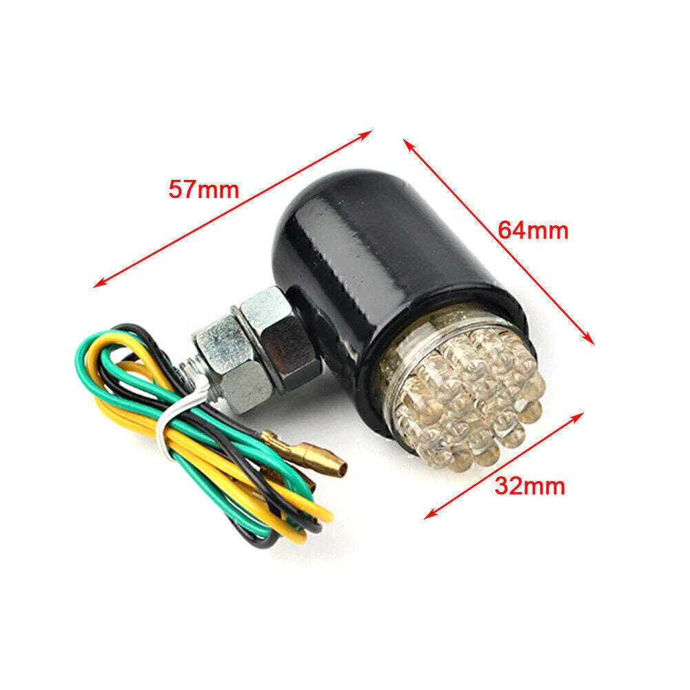 Custom Chrome Running Turn Signal Tail Light for Motorcycle Cruiser (Universal)