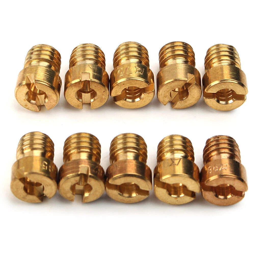 10PCS 5MM Main Jets Nozzle Kit for Dellorto Carburetor (75-98)