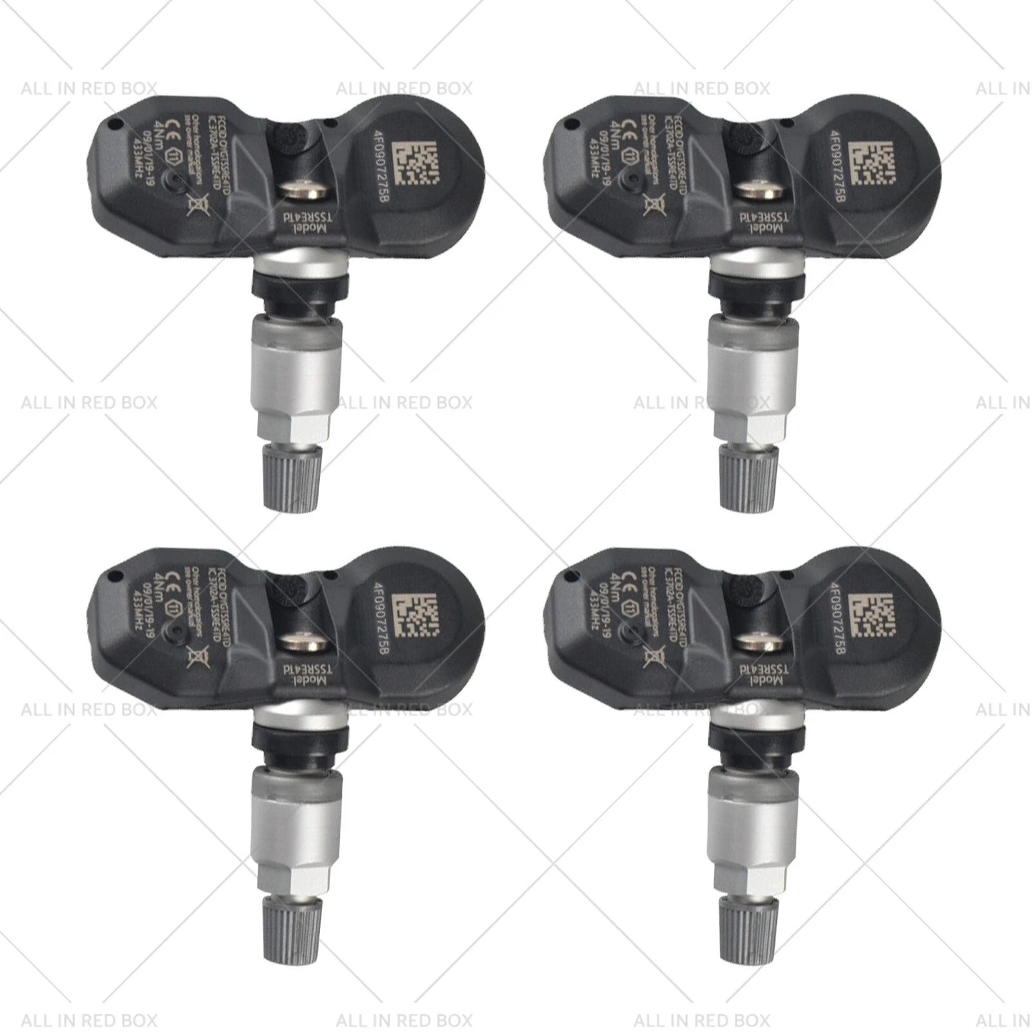 4 x Tyre Pressure Monitoring Sensors for Volkswagen Audi Porsche (2002-2017)
