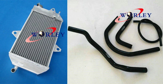 Aluminum Radiator for Yamaha YFZ350 Banshee 1987-2007 4 x Blue Hoses