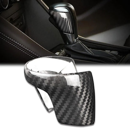 Carbon Fiber Black Gear Shift Knob Cover for Mazda Atenza Axela (2002-2019)