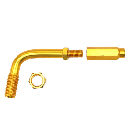 90 Degree Throttle Cable Adjuster for Universal Motorcycle - Gold