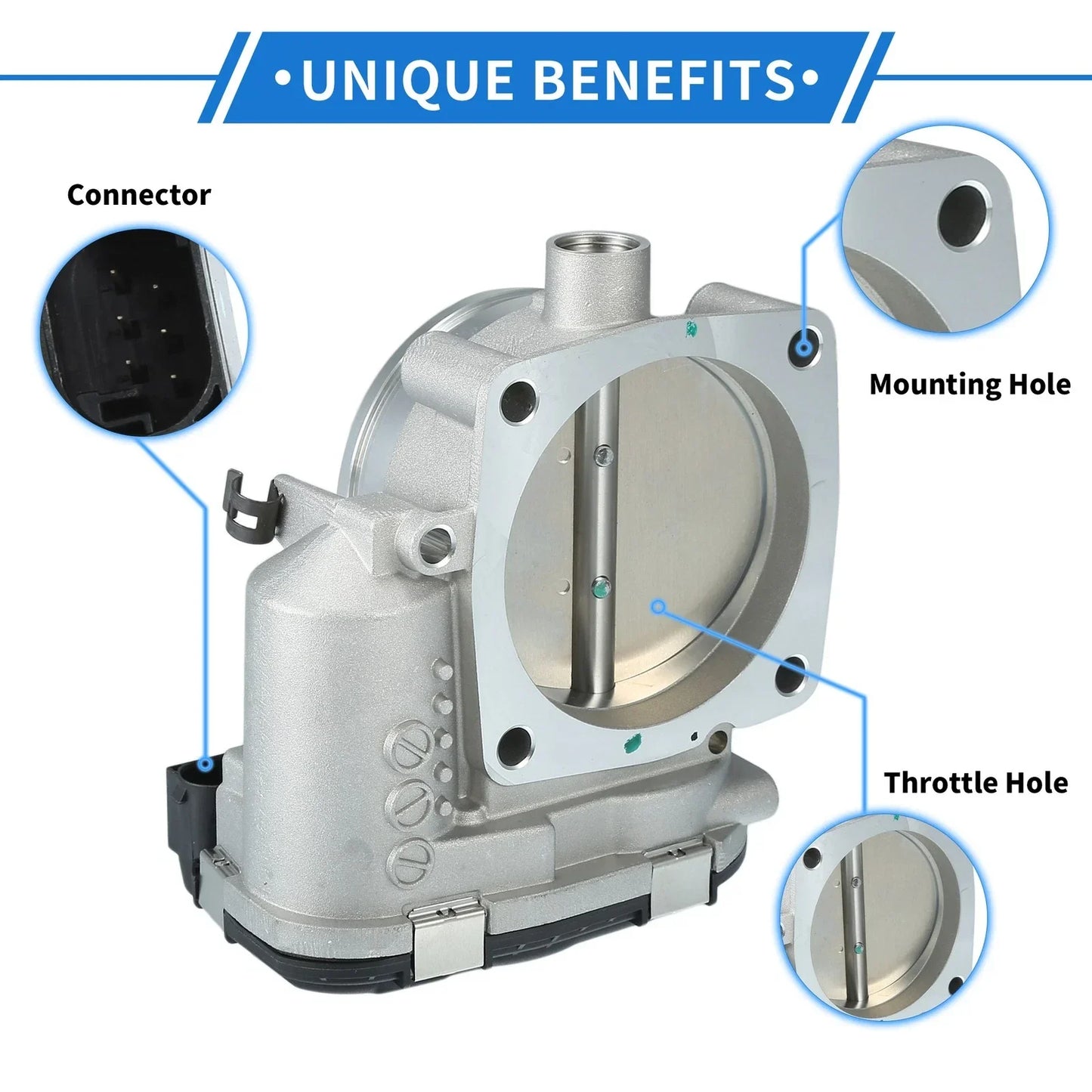 Throttle Body for Porsche 911 3.4L 3.6L 3.8L H6 (1999-2016)
